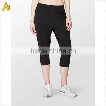 Custom dri fit women running pants softable workout capril exercise pants