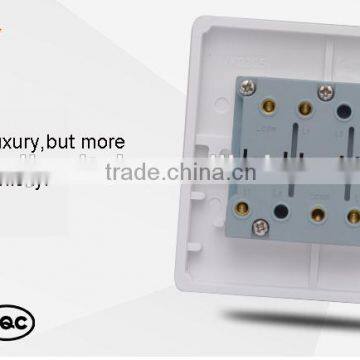 Electrical 250v 10a 86 Type 3 Gang 3 Way Wall Switch photo-5