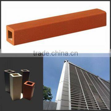 Square Clay Stick for Curtain Wall , 50*50mm Terracotta Baguette