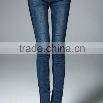 Top Quality Ladies Denim Jean 2016 New Fashion Denim Fabric Pants Wholesale