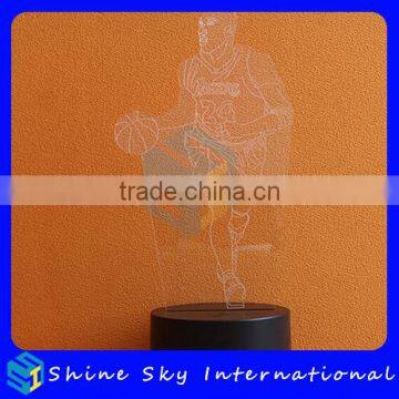 Customizable 7 Colors Light Flashing LED Night Light Creative Acrylic Decoration Night Light For Halloween Christmas photo-3