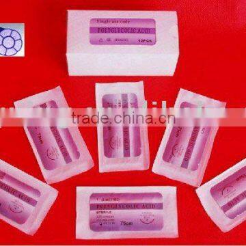 PGA absorbable suture for surgical