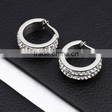 Stainless Steel Rhinestone Earrings 2012(AE10109)