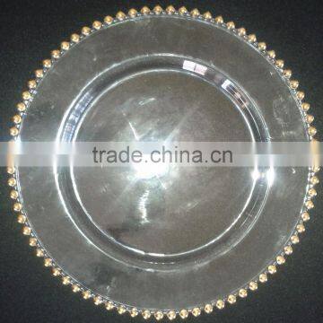 Hot charger plate, crystal charger plate for sale