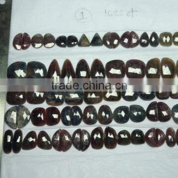 Multi Sapphire Rose Cut Gemstone Irregular Shape photo-3