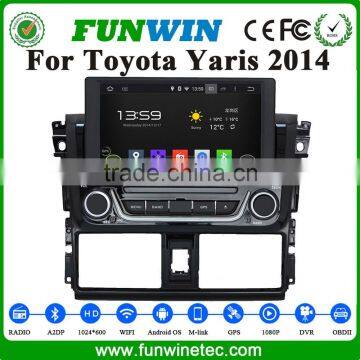 Factory Price Blue Ray 2 din Car Dvd Player For Toyota Yaris 2014 With Royal Car Dvd Navigation System