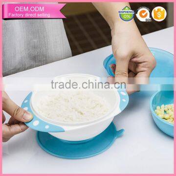 Drop proof silicone sucker safe baby bowl manufacturer