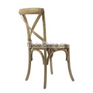 China Manufacturer Offer Antique Dining Wooden Cross Rest Chair