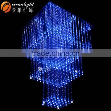 stair crystal fiber optic light ,fiber optic mesh lighting OM172