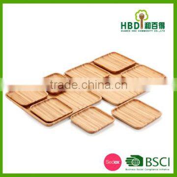Whole|sale Distinctive Bamboo Wood Food Serving Dish Tray photo-6