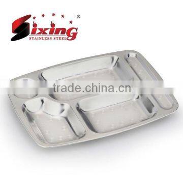 Stainless Steel Food Divided Plate