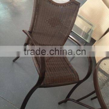 ZT-1093C modern aluminum outdoor round rattan chair