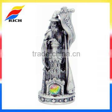 collectible custom metal chess pieces design lifelike statues