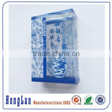Durable PP tea packaging box printed display small clear pvc plastic box