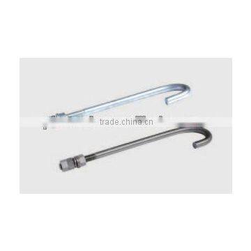 Steel anchor bolts with J type
