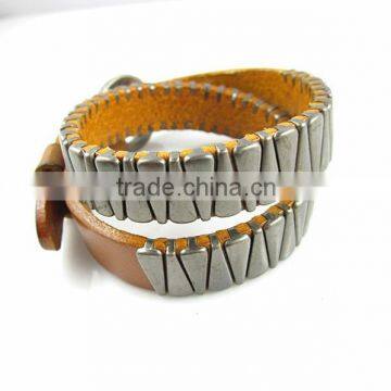 BOSHIHO Male Leather Bracelet/leather Ankle Bracelets/customizable Leather Bracelets