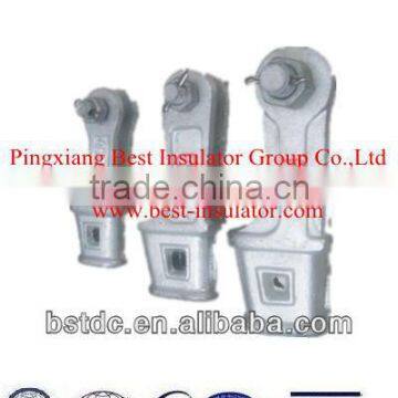 HDG fittings for disc insulator string