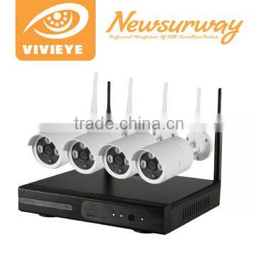 Top selling wifi security cameras wireless IP outdoor camera system 4ch NVR kit with night vision