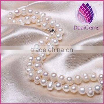 natural freshwater 8-9mm pearls necklace