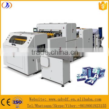 Qingdao Automatic Servo Motor Paper Roll To Sheets Cutting and Packaging Machine