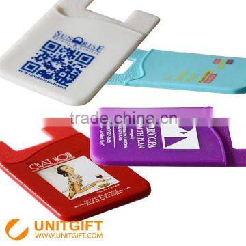 Silicone cardholders phone case with custom print