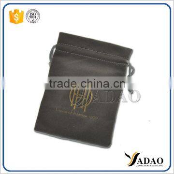 custom logo printed velvet bracelet pouch packaging jewelry