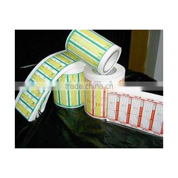 Custom brand name sticker vinly material blank self-adhesive labels and stickers