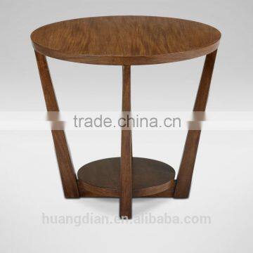 cheap modern home furniture round solid wood coffee table CT7036