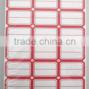 customed self adhesive, sticker price label