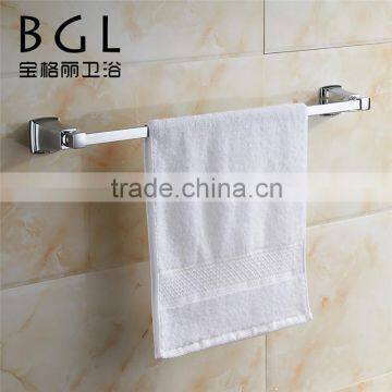 interior decoration bath accessories 12124 BAOGELI zine alloy chrome towel bar