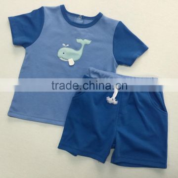 Baby Boy short sleeve Shirts top+Shorts set kids summer casual outfits