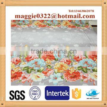 Poly/cotton floral printed TC bed sheet cloth