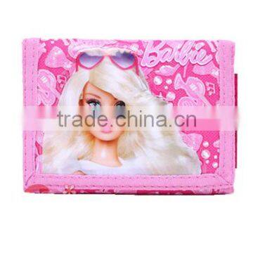 Pink Jewels Kids Wallet Trifold Velcro Wallet