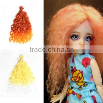 25cm Doll Hair Extension Curly Hair Piece