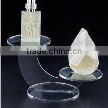 Clear Acrylic Candle Satnd With Two Plate