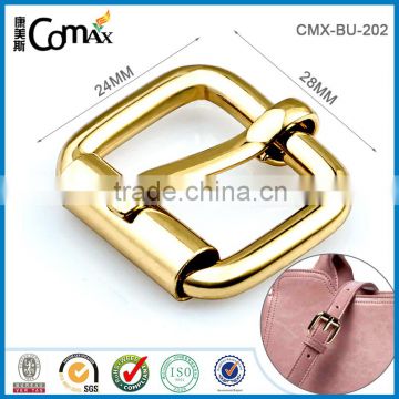 Gold Metal Roller Pin Buckle For Handbag