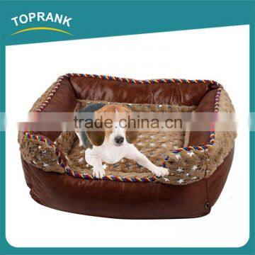 China Wholesale Shining Stars Luxury Dog Sofa Bed Leather Pet Dog Bed Luxury photo-4