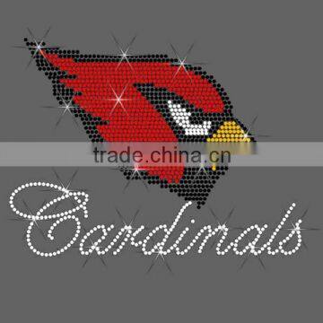 Cardinals Iron On Rhinestone Motif Transfer Designs Hotfix Patterns Wholesale