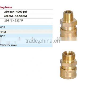 280 bar brass quick ball coupling