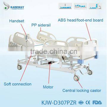 Cheap Adjustable Mechanical Al-alloy Side Rails Hospital Bed for Paralyzed Patients photo-3