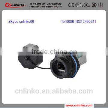 IP67 Waterproof Electric Male Cat5 RJ45 Female Connector for Network photo-3