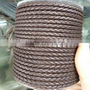 Wholesale genuine 4mm round genuine nappa leather in roll