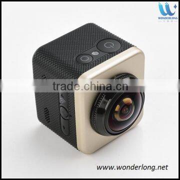 CUBE360S Mini Sports Action Camera 1080P 360-degree Panoramic VR Camera with WIFI