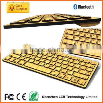 Wood keyboard, bamboo bluetooth keyboard for iphone/ipad/tablet