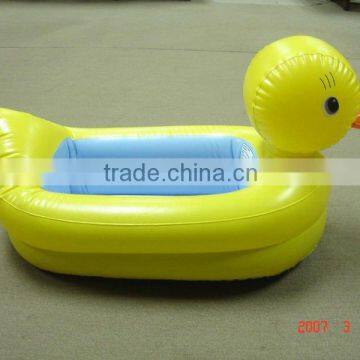 inflatable duck pool/baby bath pool