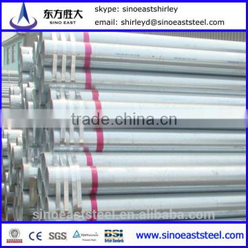 Hot ! Chinese Mill supply standard Erw Welded Gi furniture steel pipe sizes factory price