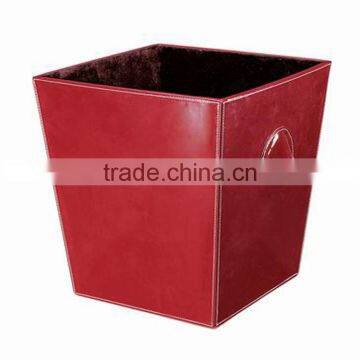 2013 hot sale foldalbe rectangular leather paper storage boxes