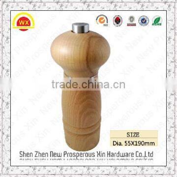 Wholesale small wooden manual grinder pepper