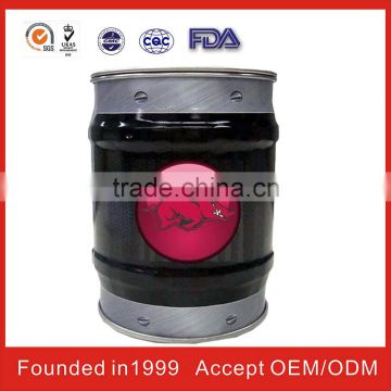 konwah metal tin box round