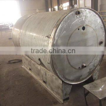 Stainless steel horizontal storage tank